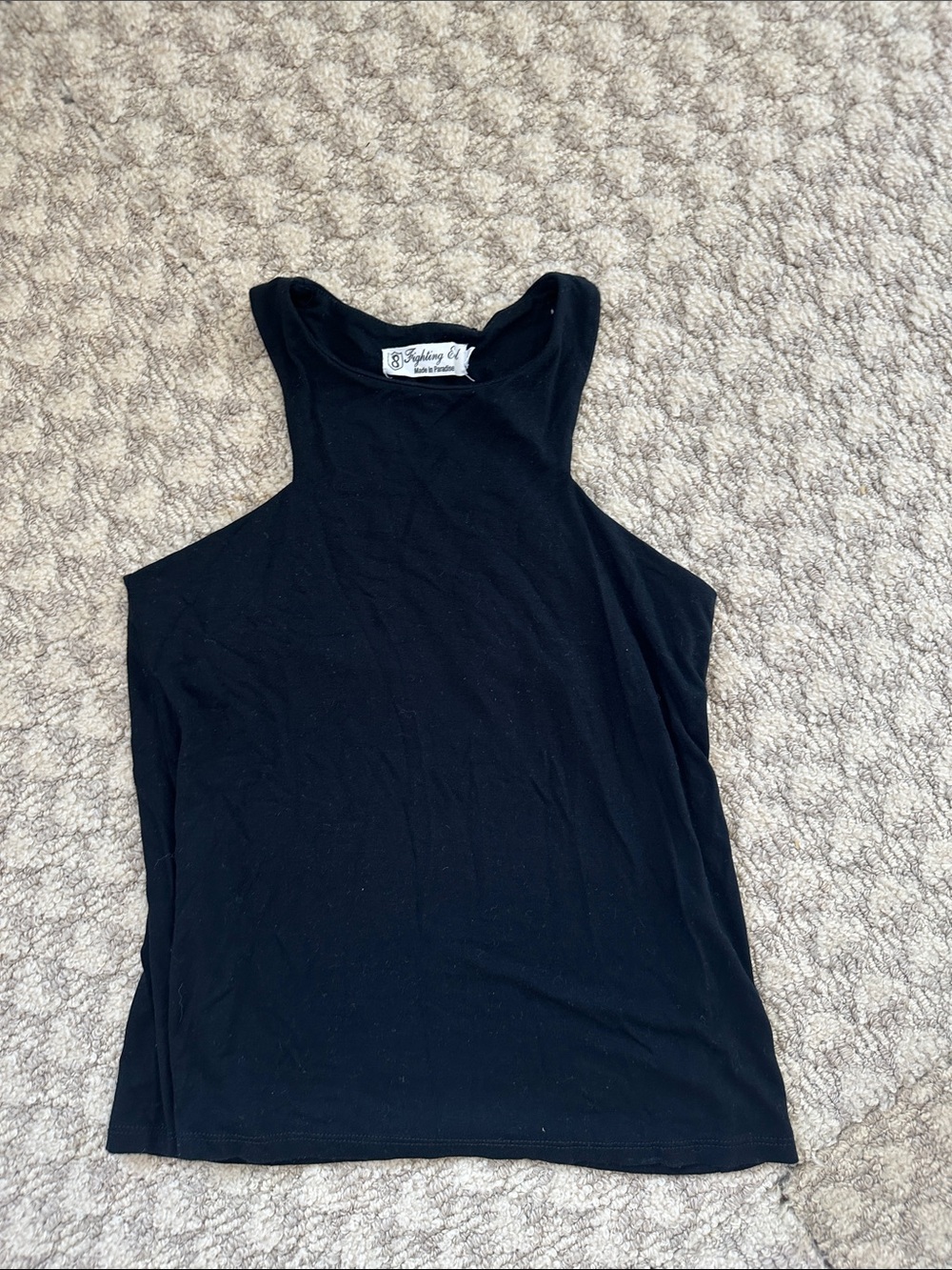 Fighting Eel Black High Neck Tank